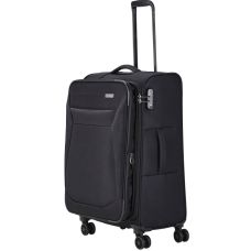 Чемодан Travelite Chios Black М exp на 4 колесах, черный