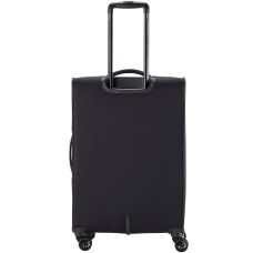 Чемодан Travelite Chios Black М exp на 4 колесах, черный