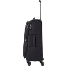 Чемодан Travelite Chios Black М exp на 4 колесах, черный