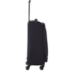 Чемодан Travelite Chios Black М exp на 4 колесах, черный