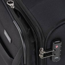 Чемодан Travelite Chios Black М exp на 4 колесах, черный