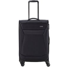 Чемодан Travelite Chios Black М exp на 4 колесах, черный