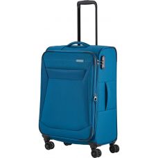 Чемодан Travelite Chios Petrol М exp на 4 колесах, синий