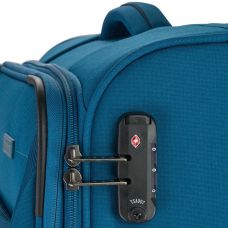 Валіза Travelite Chios Petrol L exp на 4 колесах, синя