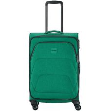 Чемодан Travelite Adria Green M exp на 4 колесах, зеленый