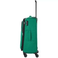 Чемодан Travelite Adria Green M exp на 4 колесах, зеленый