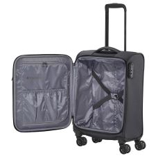 Чемодан Travelite Croatia Anthracite S на 4 колесах, серый