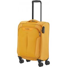 Чемодан Travelite Croatia Curry S на 4 колесах, желтый