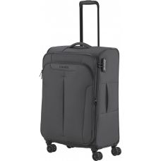 Валіза Travelite Croatia Anthracite М exp на 4 колесах, сіра