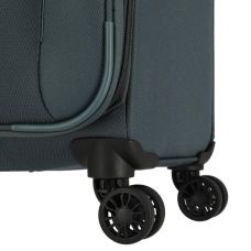 Валіза Travelite Croatia Forest Green М exp на 4 колесах, зелена