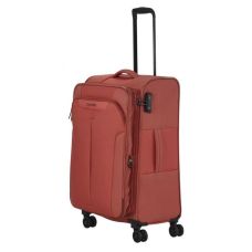 Чемодан Travelite Croatia Coral М exp на 4 колесах, коралловый