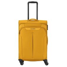 Чемодан Travelite Croatia Curry М exp на 4 колесах, желтый
