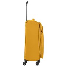 Чемодан Travelite Croatia Curry М exp на 4 колесах, желтый