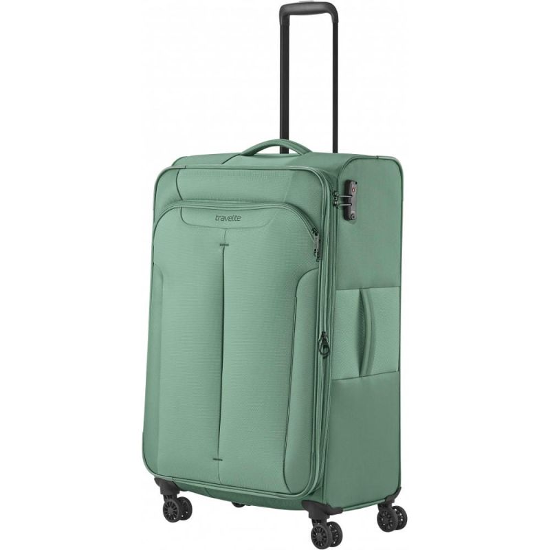 Чемодан Travelite Croatia Mint L exp на 4 колесах, мятный