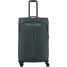 Валіза Travelite Croatia Forest Green L exp на 4 колесах, зелена