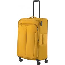 Чемодан Travelite Croatia Curry L exp на 4 колесах, желтый