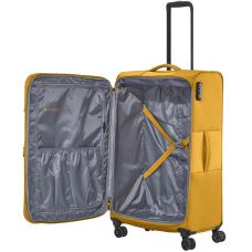 Чемодан Travelite Croatia Curry L exp на 4 колесах, желтый