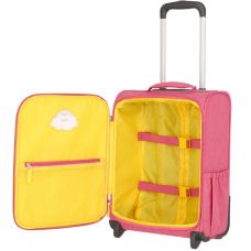 Чемодан детский Travelite Youngster Pink Unicorn S на 2 колесах, розовый