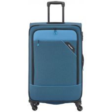 Чемодан Travelite Derby Blue M exp на 4 колесах, синий
