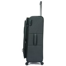 Чемодан Travelite Derby Anthracite L exp на 4 колесах, серый