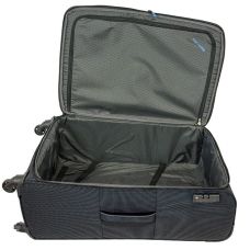 Чемодан Travelite Derby Anthracite L exp на 4 колесах, серый