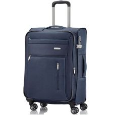 Чемодан Travelite Capri Navy М exр на 4 колесах, синий