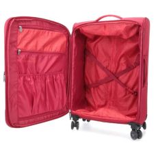 Чемодан Travelite Capri Red L exр на 4 колесах, красный