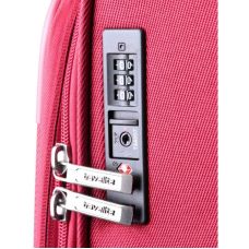 Чемодан Travelite Capri Red L exр на 4 колесах, красный