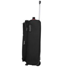 Чемодан Travelite Cabin Black S exp на 2 колесах, черный