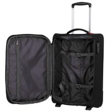 Чемодан Travelite Cabin Black S exp на 2 колесах, черный