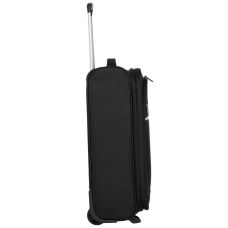 Чемодан Travelite Cabin Black S exp на 2 колесах, черный