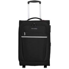 Чемодан Travelite Cabin Black S exp на 2 колесах, черный