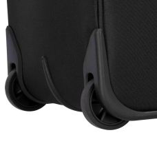 Чемодан Travelite Cabin Black S exp на 2 колесах, черный