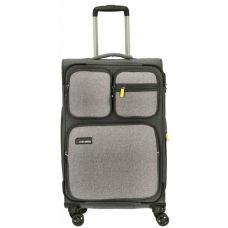 Чемодан Travelite Nomad Anthracite M на 4 колесах, серый