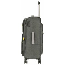 Чемодан Travelite Nomad Anthracite M на 4 колесах, серый