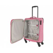 Чемодан Travelite Boja Pink S на 4 колесах, розовый