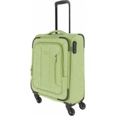 Чемодан Travelite Boja Green S на 4 колесах, зеленый