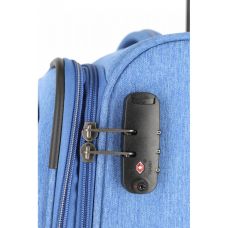 Чемодан Travelite Boja Blue M на 4 колесах, синий