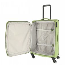 Чемодан Travelite Boja Green M на 4 колесах, зеленый