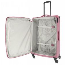 Чемодан Travelite Boja Pink L на 4 колесах, розовый
