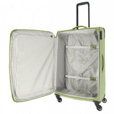 Чемодан Travelite Boja Green L на 4 колесах, зеленый