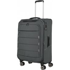 Чемодан Travelite Skaii Anthracite M exp на 4 колесах, серый