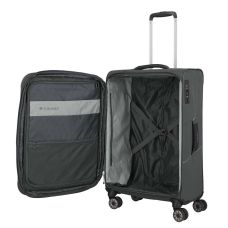 Чемодан Travelite Skaii Anthracite M exp на 4 колесах, серый