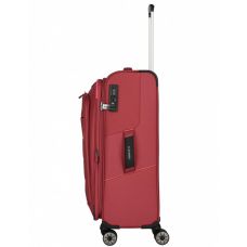 Чемодан Travelite Skaii Red M exp на 4 колесах, красный