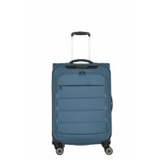 Чемодан Travelite Skaii Blue M exp на 4 колесах, синий