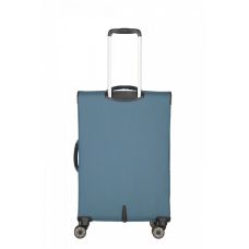 Чемодан Travelite Skaii Blue M exp на 4 колесах, синий