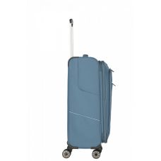 Чемодан Travelite Skaii Blue M exp на 4 колесах, синий