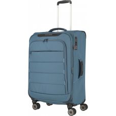 Валіза Travelite Skaii Blue M exp на 4 колесах, синя