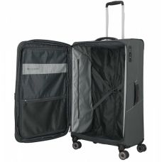 Чемодан Travelite Skaii Anthracite L exp на 4 колесах, серый