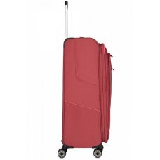 Чемодан Travelite Skaii Red L exp на 4 колесах, красный
